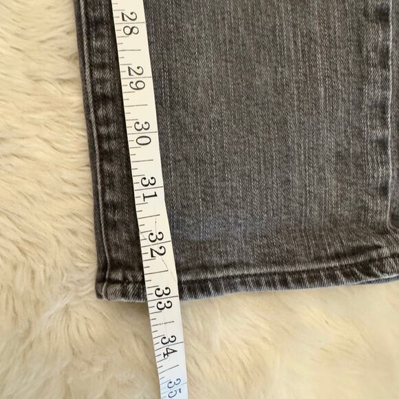 Paige Double Button Skinny Leg Med Rise Denim Jeans Gray 29 - Picture 9 of 12